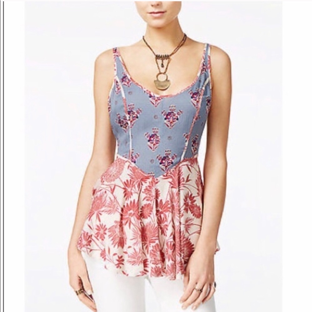 NWT Intimately Free People Blue Combo Cami | XS